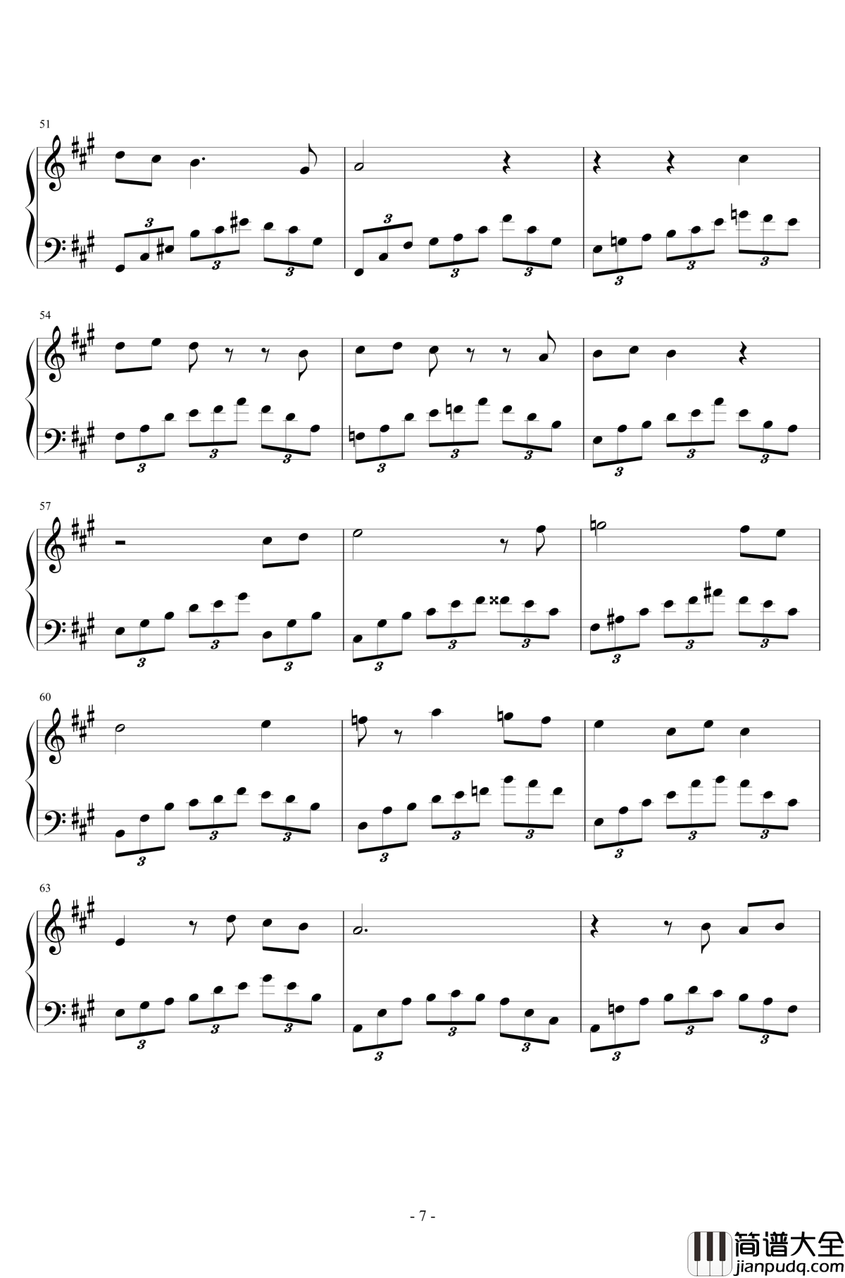 落叶之舞钢琴谱_姐姐的吉他