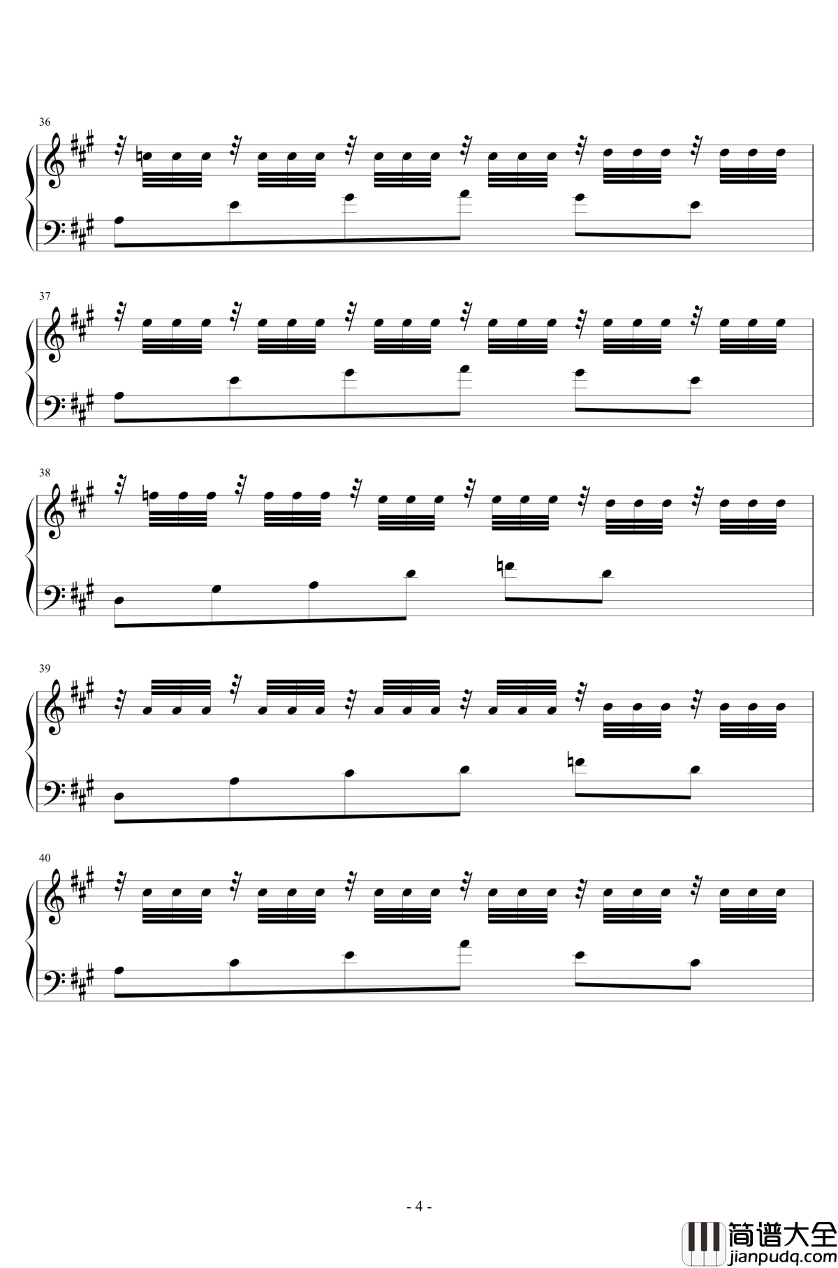 落叶之舞钢琴谱_姐姐的吉他