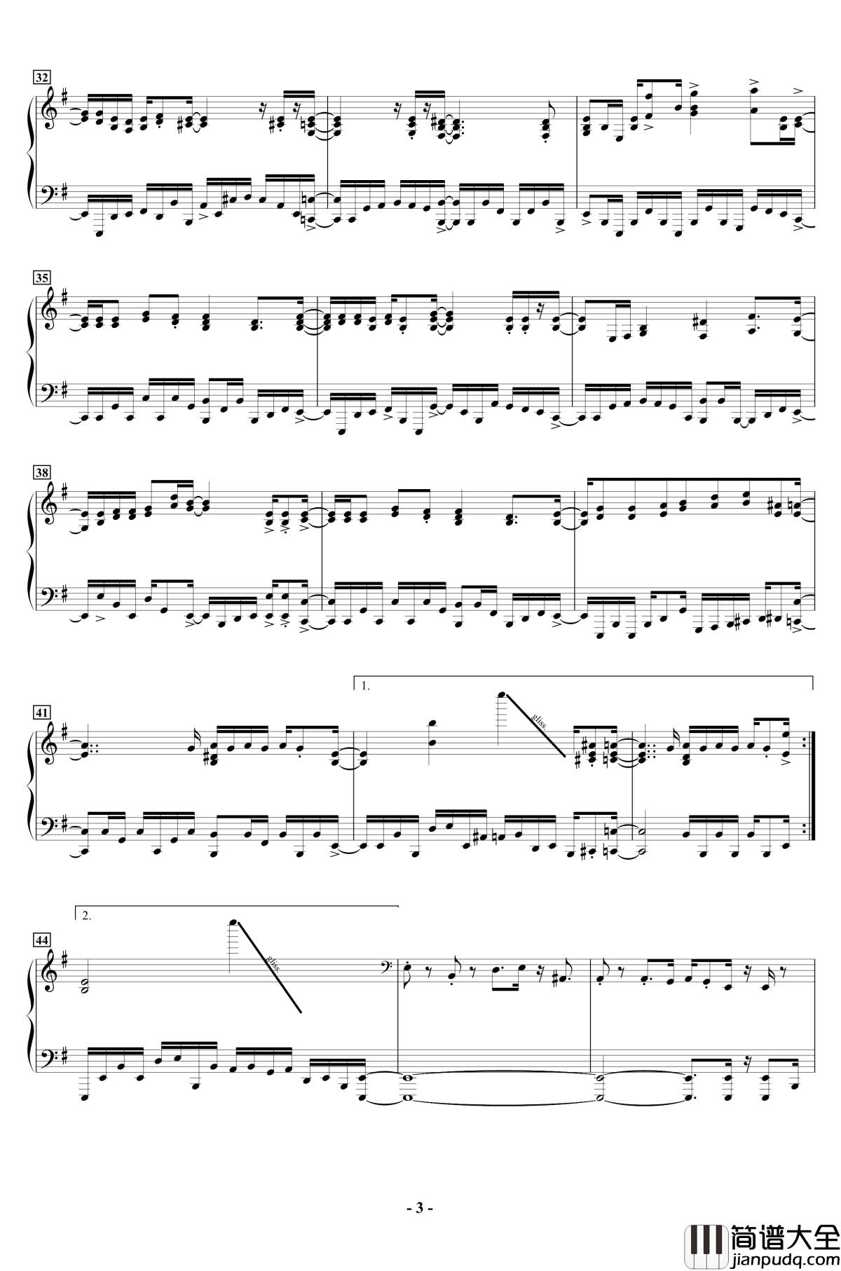 Shadow_and_Truth钢琴谱_ONE_III_NOTES