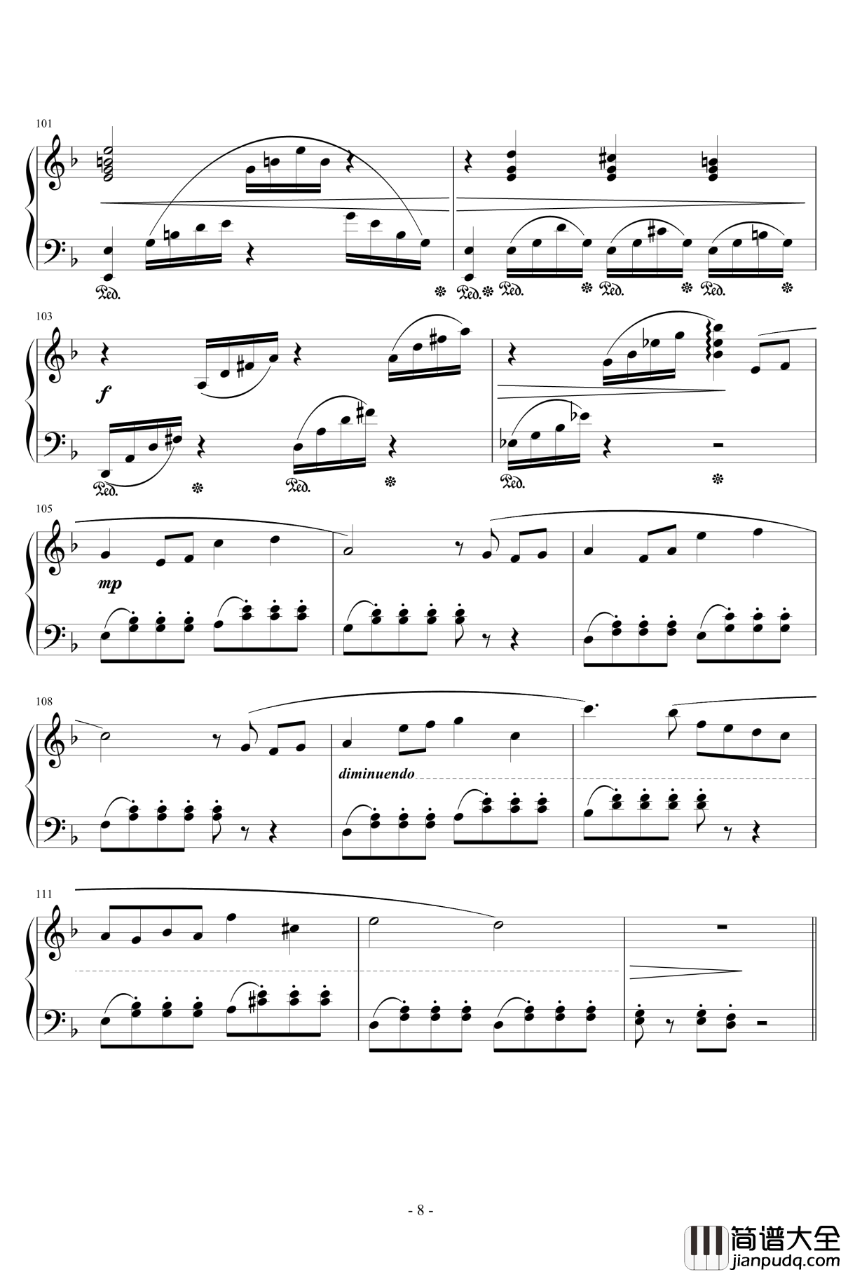 Distant_Worlds钢琴谱_遥远的世界_植松伸夫