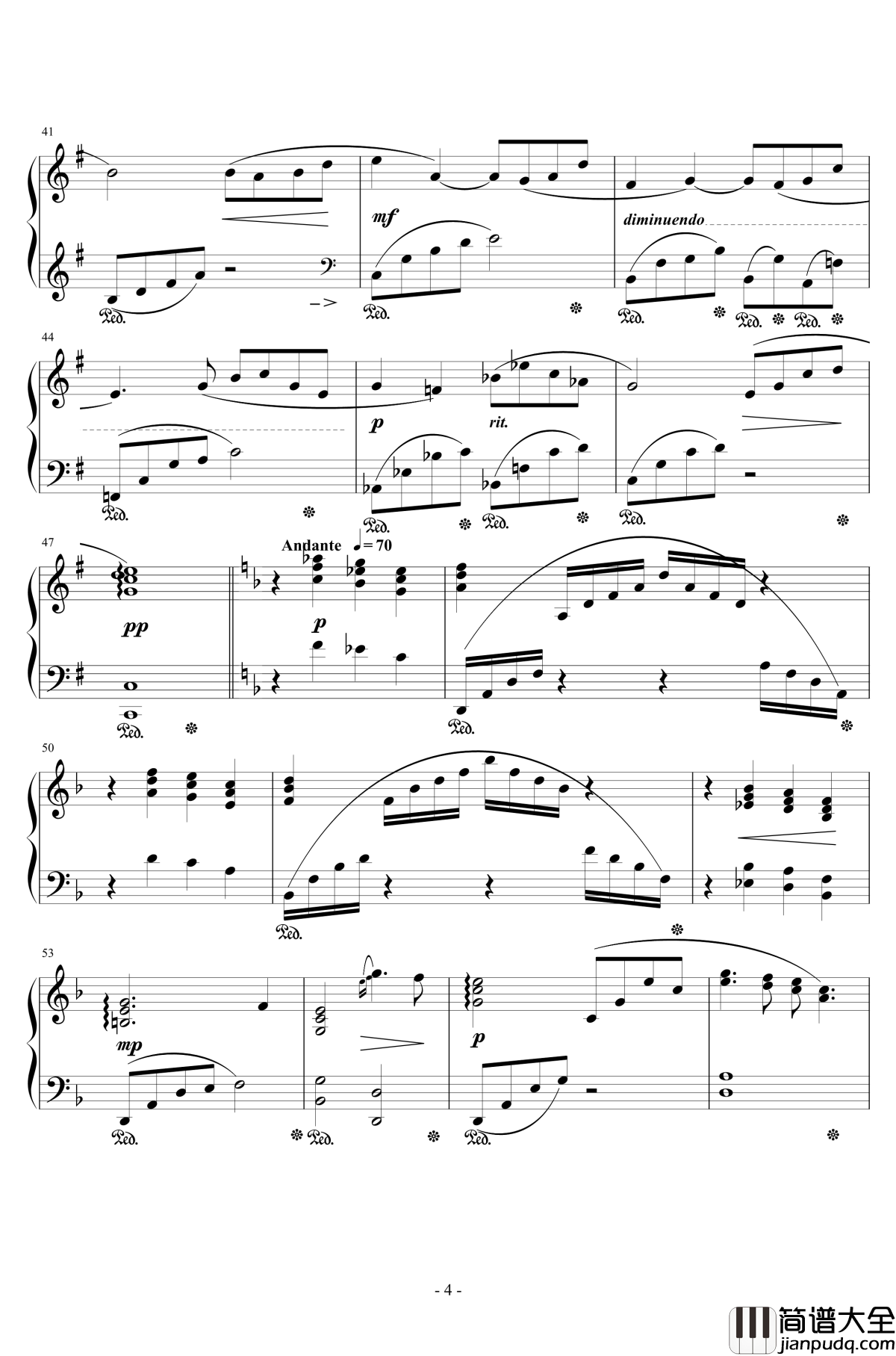 Distant_Worlds钢琴谱_遥远的世界_植松伸夫