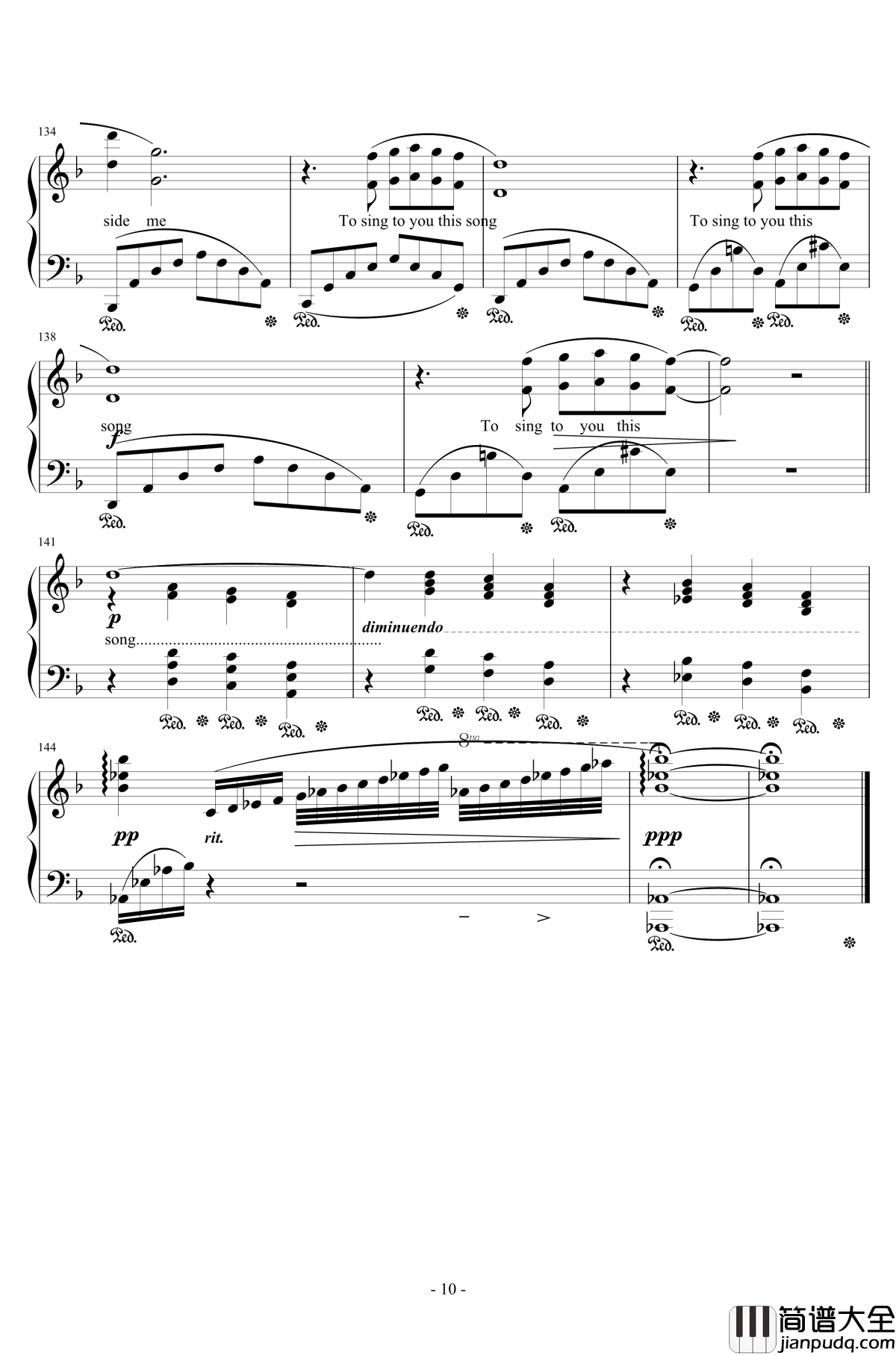 Distant_Worlds钢琴谱_遥远的世界_植松伸夫