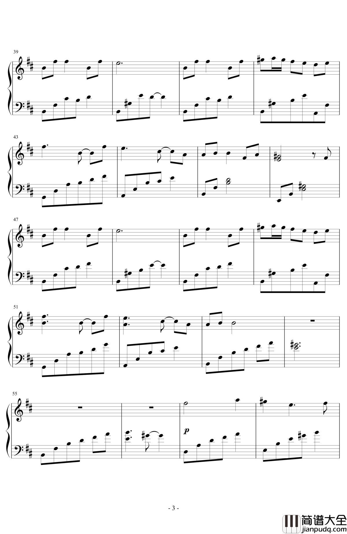 梦曲钢琴谱_trewqewq