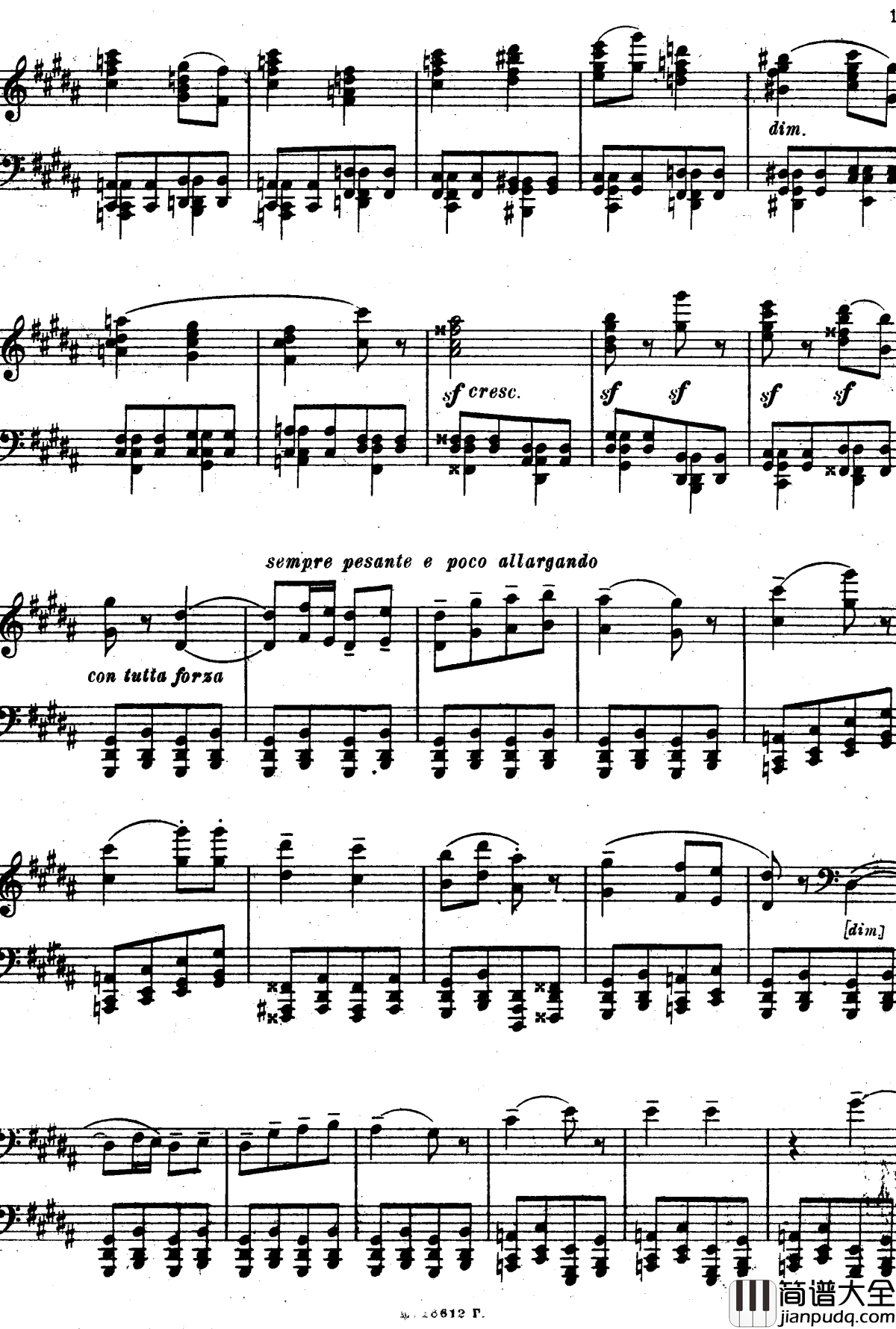 图画展览会钢琴谱_穆索尔斯基