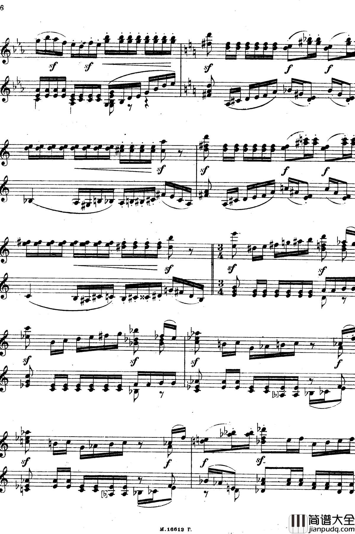 图画展览会钢琴谱_穆索尔斯基