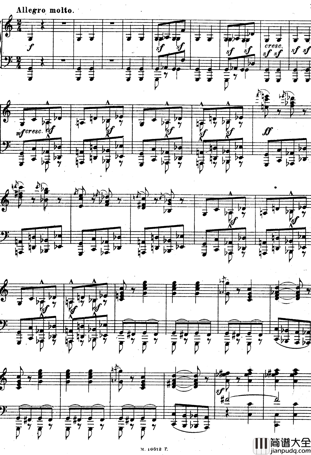 图画展览会钢琴谱_穆索尔斯基