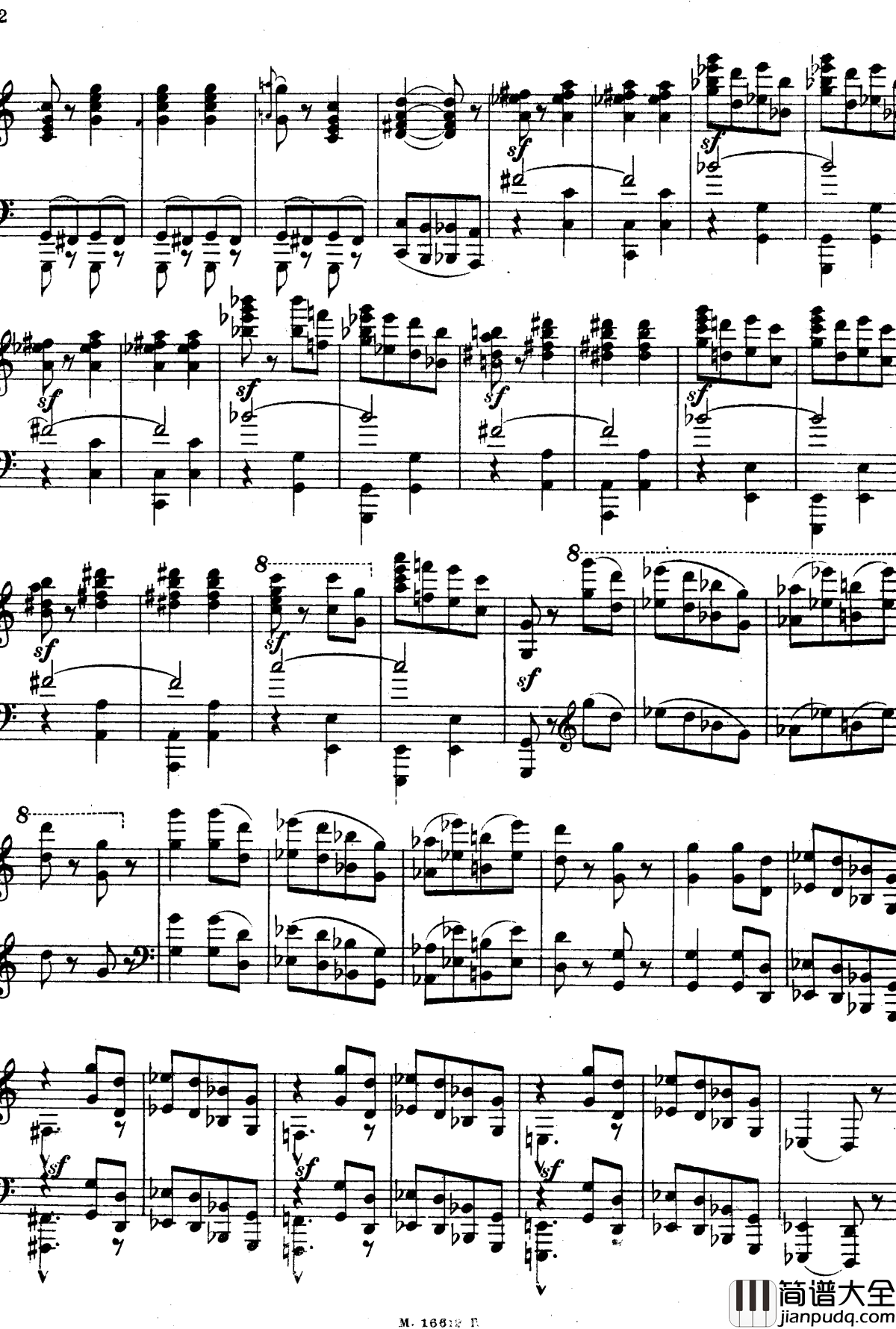 图画展览会钢琴谱_穆索尔斯基