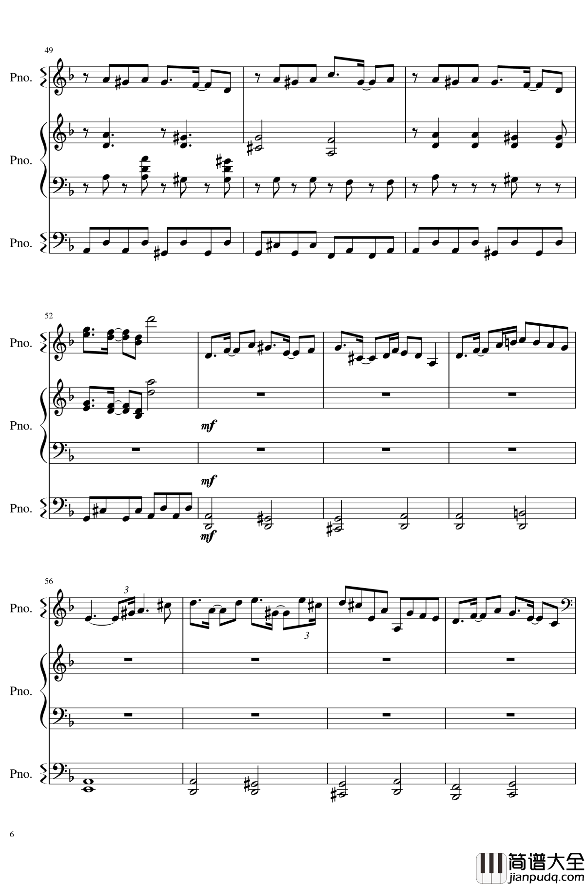 Schrodinger's_Crazy_Ideology_of_the_Night钢琴谱_东方再编曲_东方project