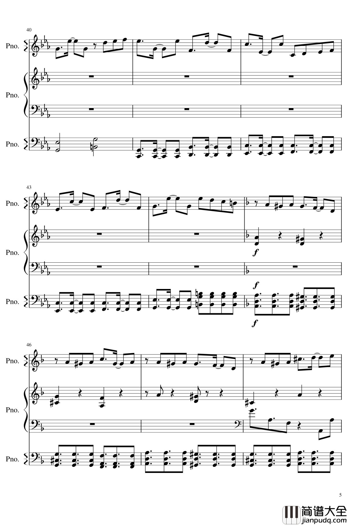 Schrodinger's_Crazy_Ideology_of_the_Night钢琴谱_东方再编曲_东方project