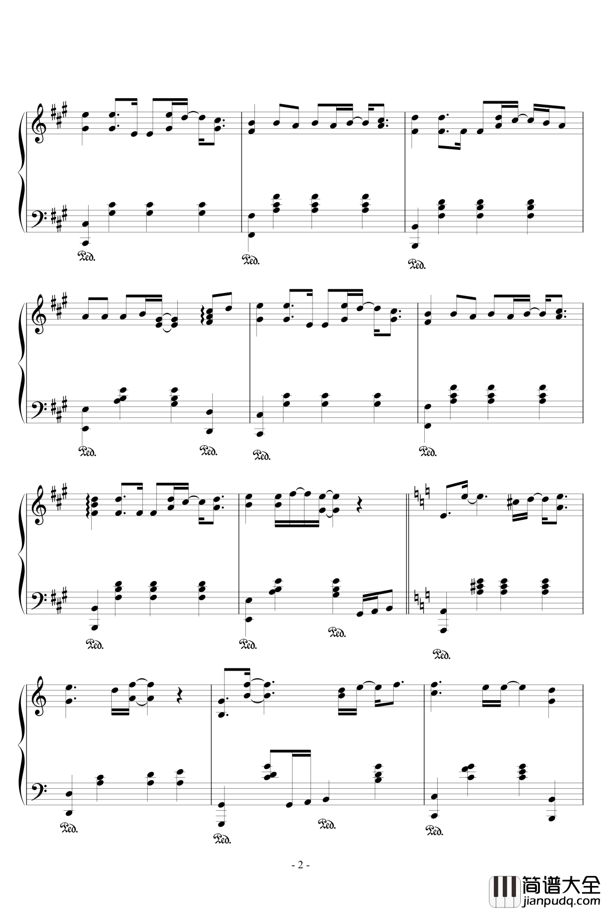 黑色幽默钢琴谱_周杰伦