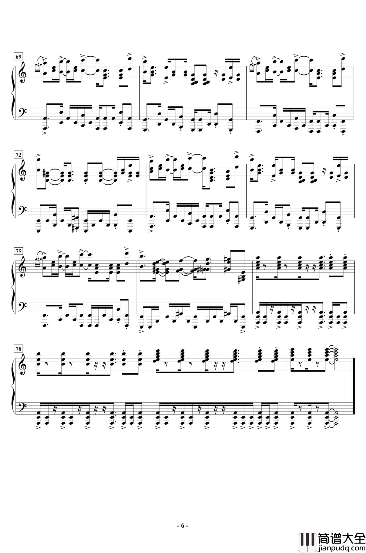 Theme_of_the_Last_Time_Trave钢琴谱l_西浦智仁