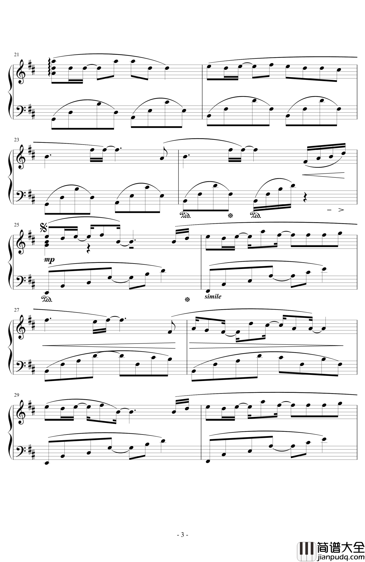 Eternal_Love钢琴谱_最终幻想13插曲_浜涡正志