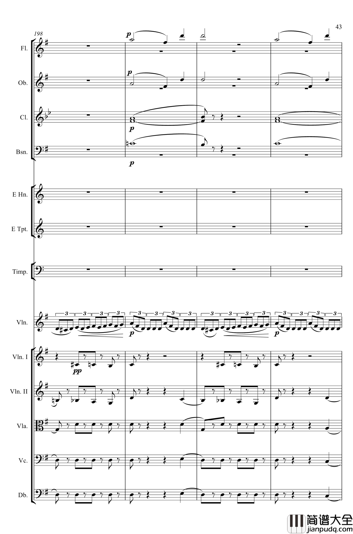 e小调小提琴协奏曲Op.64钢琴谱_第一乐章_门德尔松