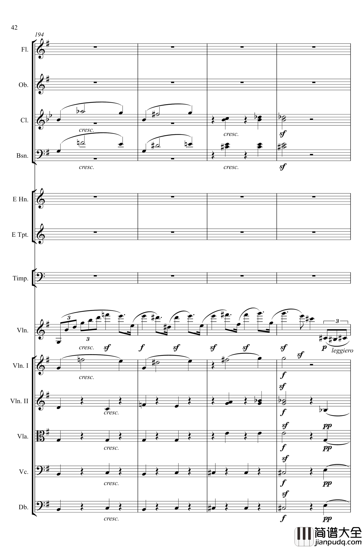 e小调小提琴协奏曲Op.64钢琴谱_第一乐章_门德尔松