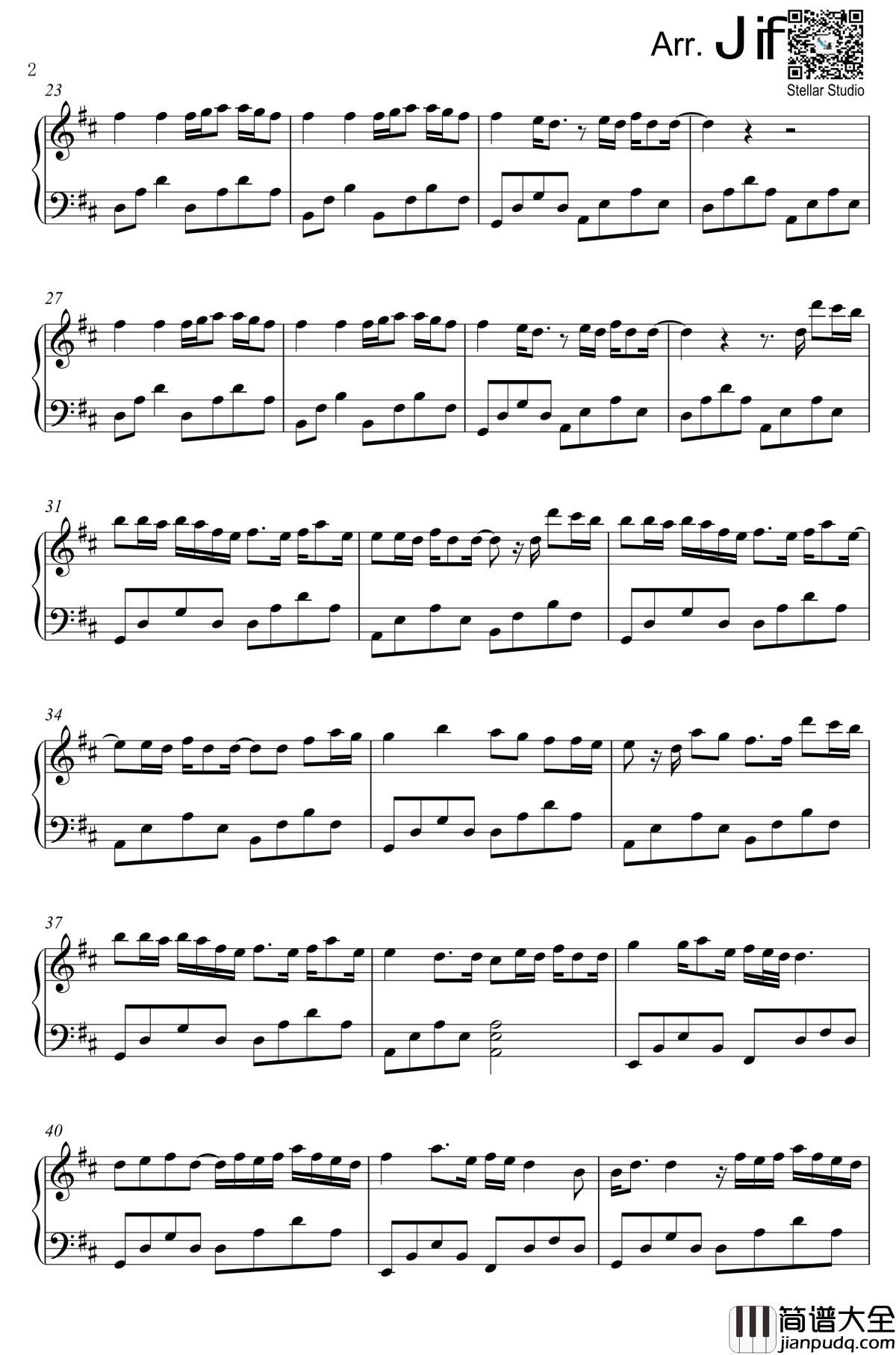 一百万个可能钢琴谱_Christine_Welch