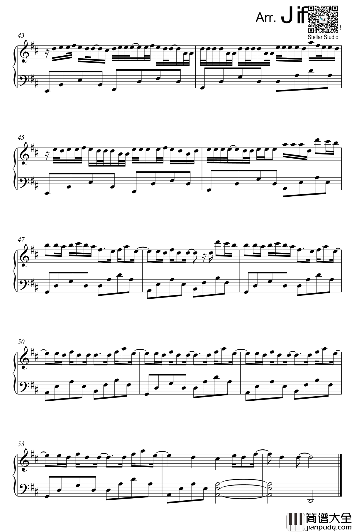 一百万个可能钢琴谱_Christine_Welch