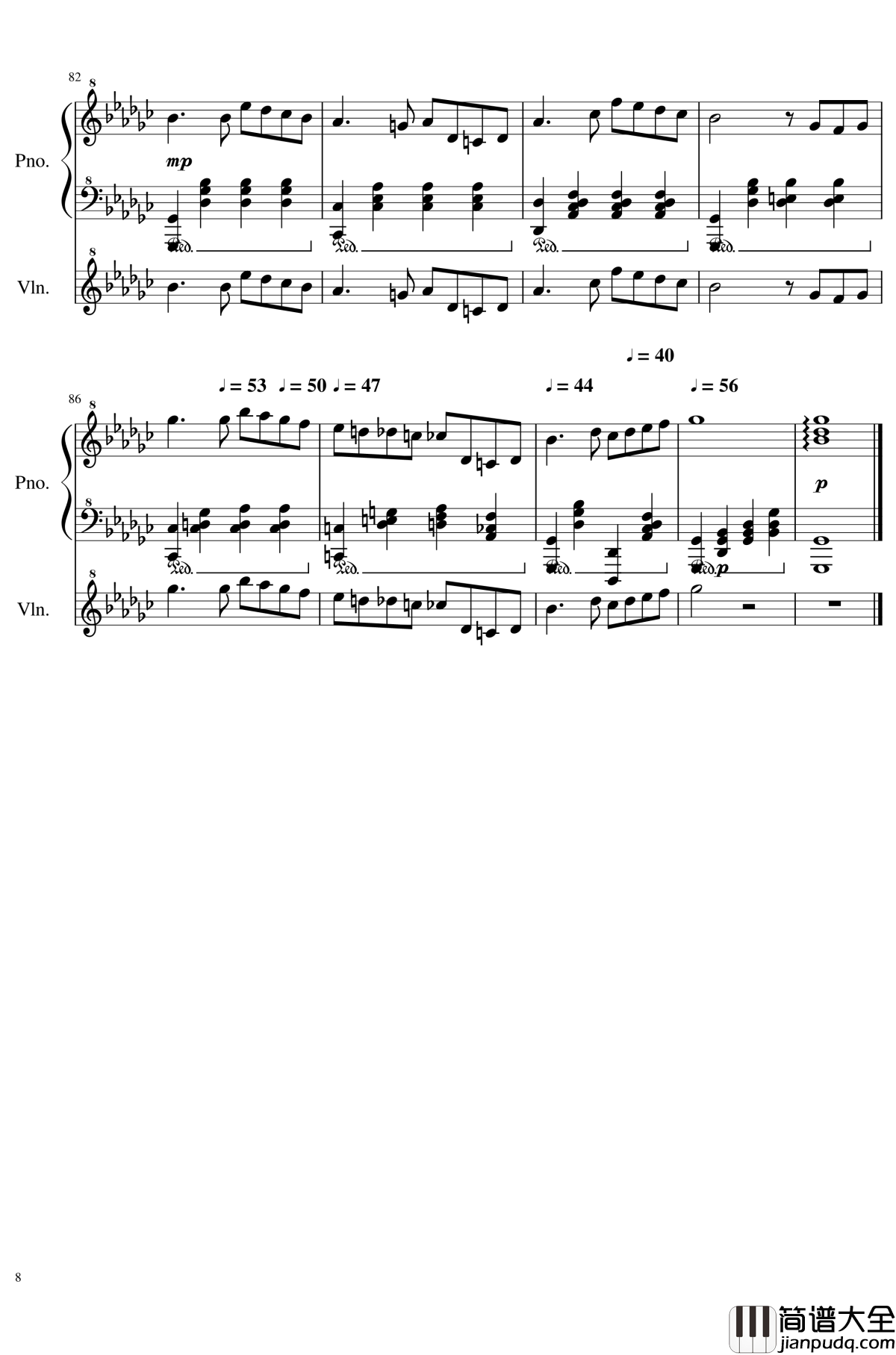 Op.1_3钢琴谱_依依不舍_SunnyAK47