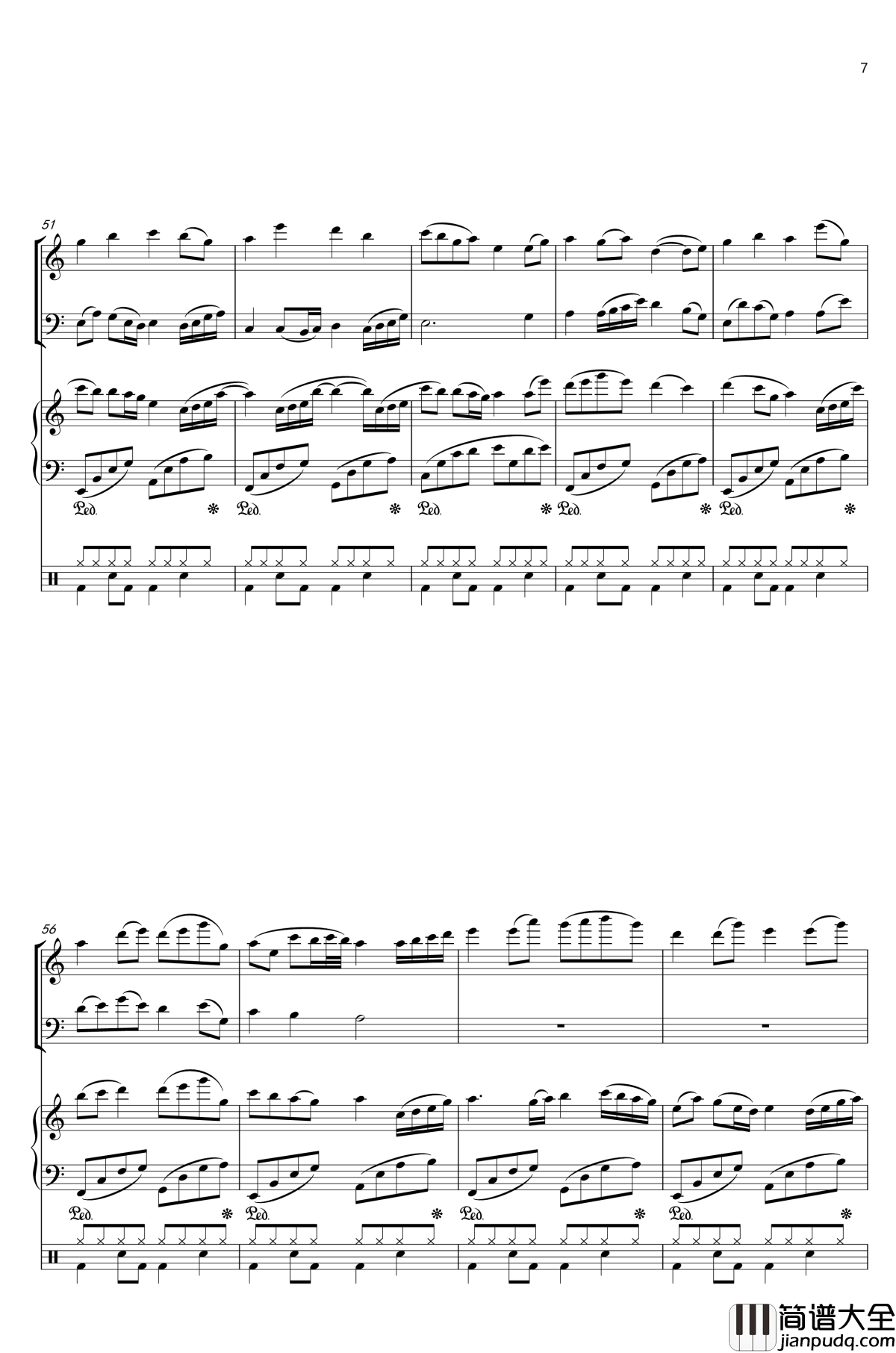 April钢琴谱_DarkSpirit