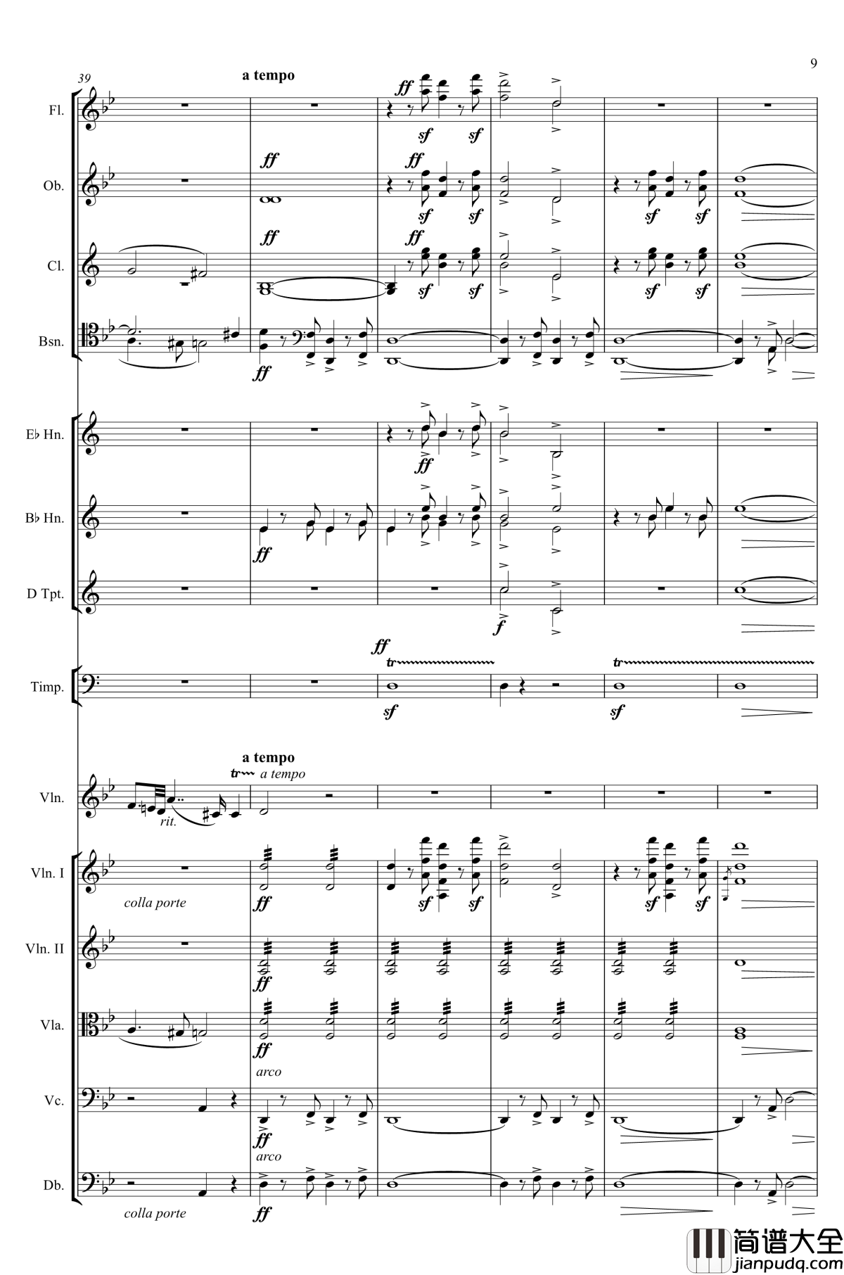 g小调第1小提琴协奏曲Op.26钢琴谱_第一乐章_Max_Bruch