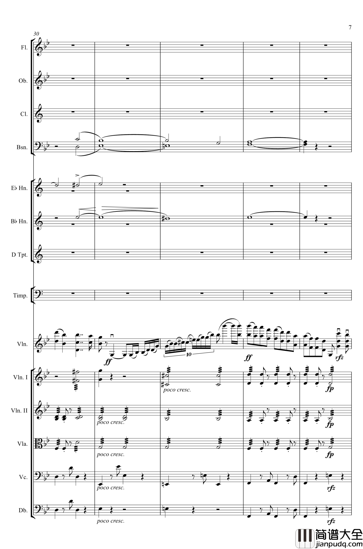 g小调第1小提琴协奏曲Op.26钢琴谱_第一乐章_Max_Bruch