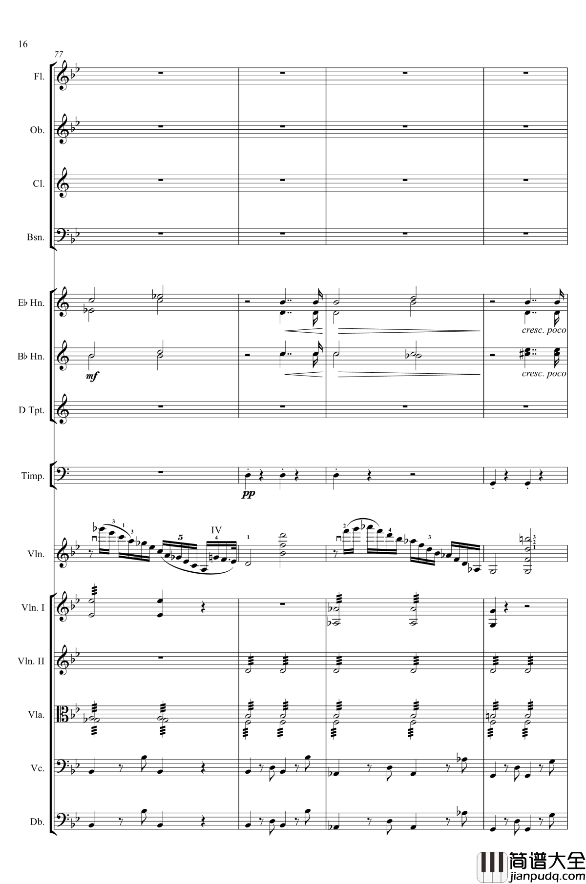 g小调第1小提琴协奏曲Op.26钢琴谱_第一乐章_Max_Bruch