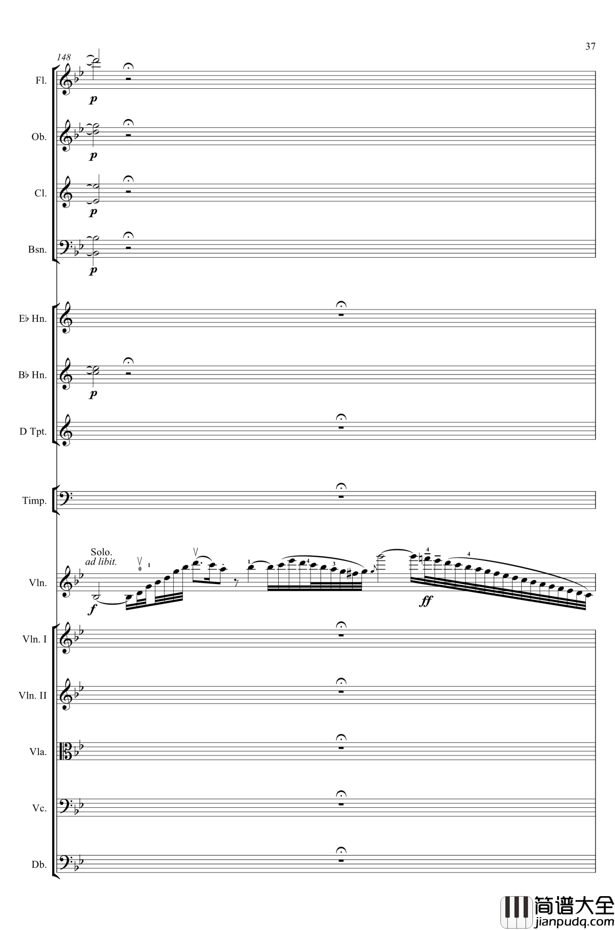 g小调第1小提琴协奏曲Op.26钢琴谱_第一乐章_Max_Bruch