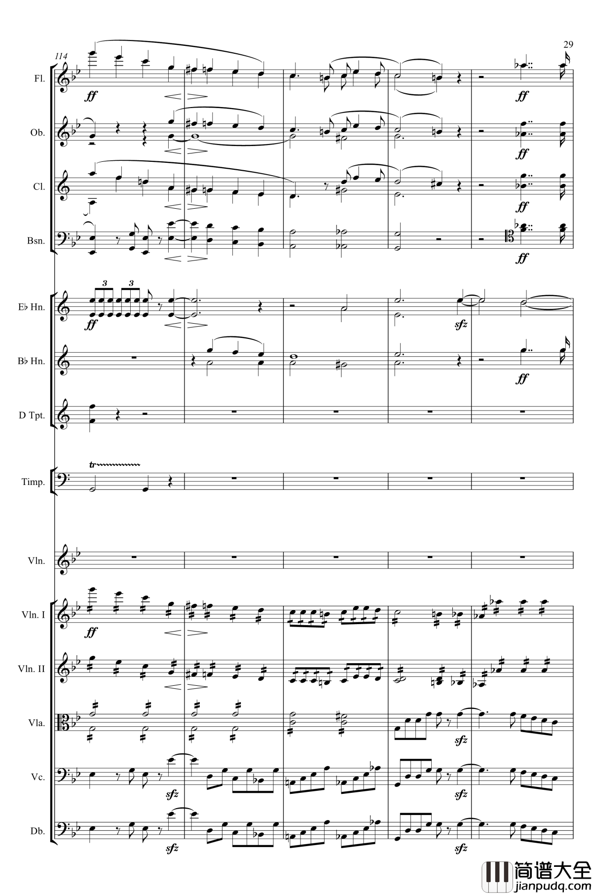 g小调第1小提琴协奏曲Op.26钢琴谱_第一乐章_Max_Bruch