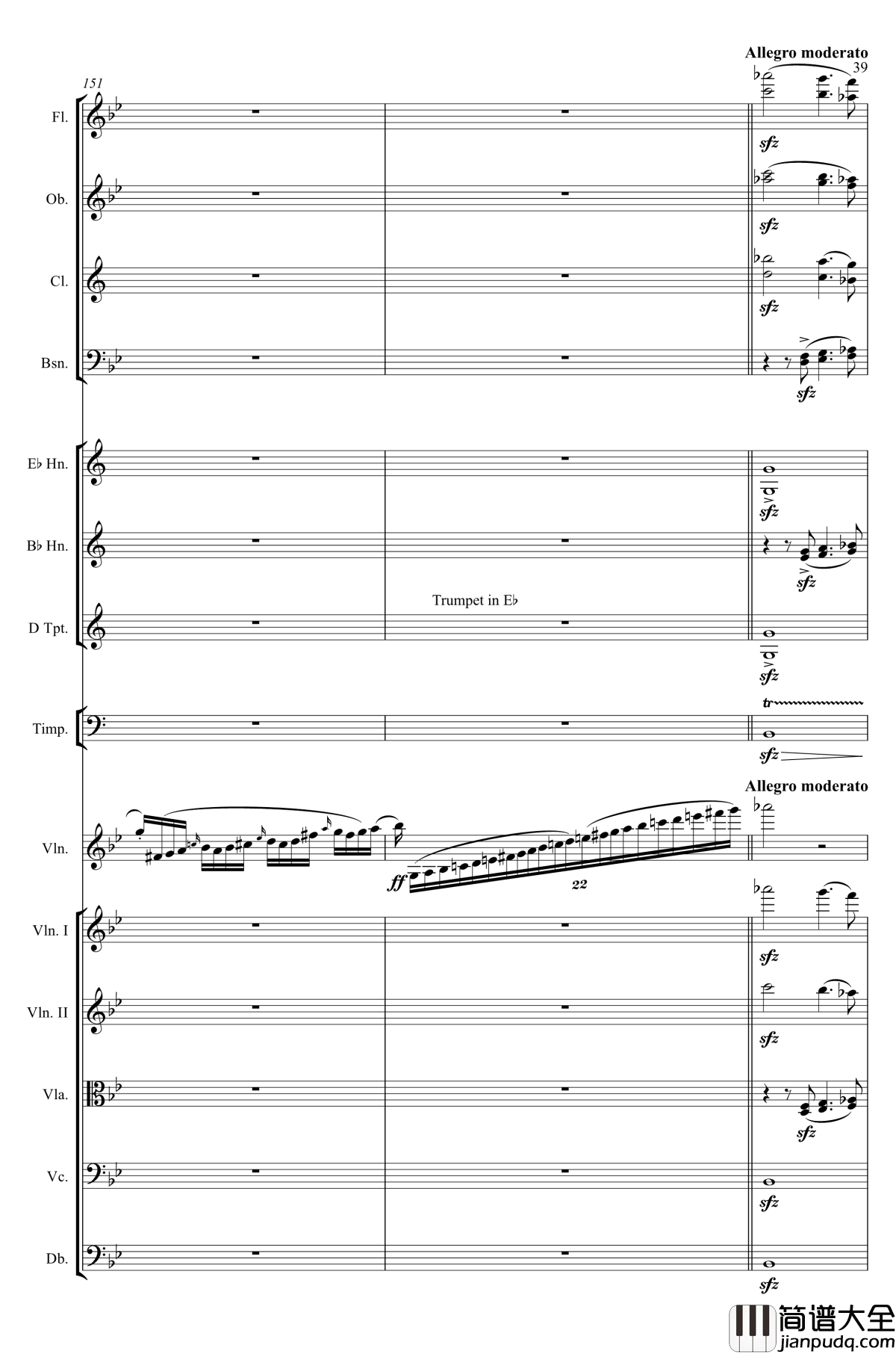 g小调第1小提琴协奏曲Op.26钢琴谱_第一乐章_Max_Bruch