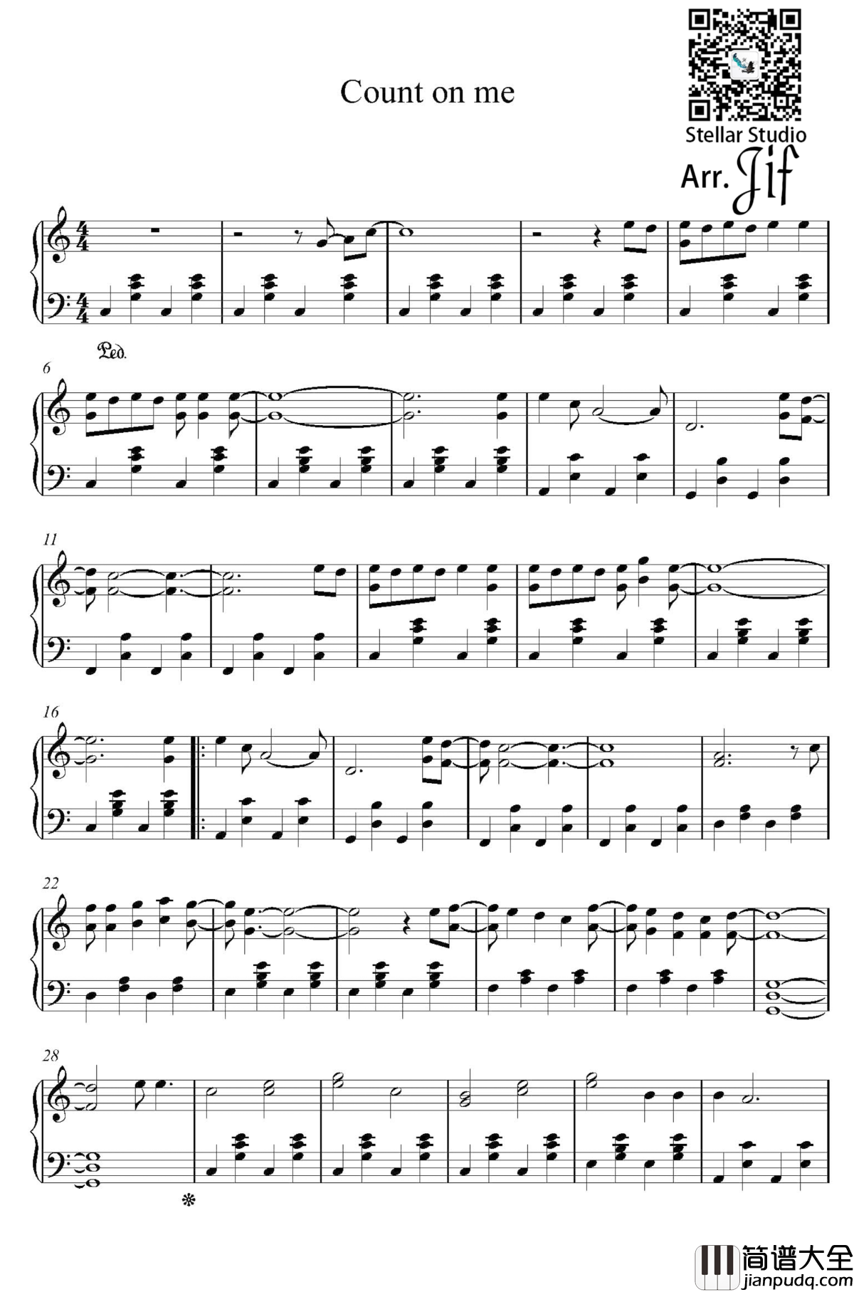 Count_on_me钢琴谱_依赖我_Connie_Talbot