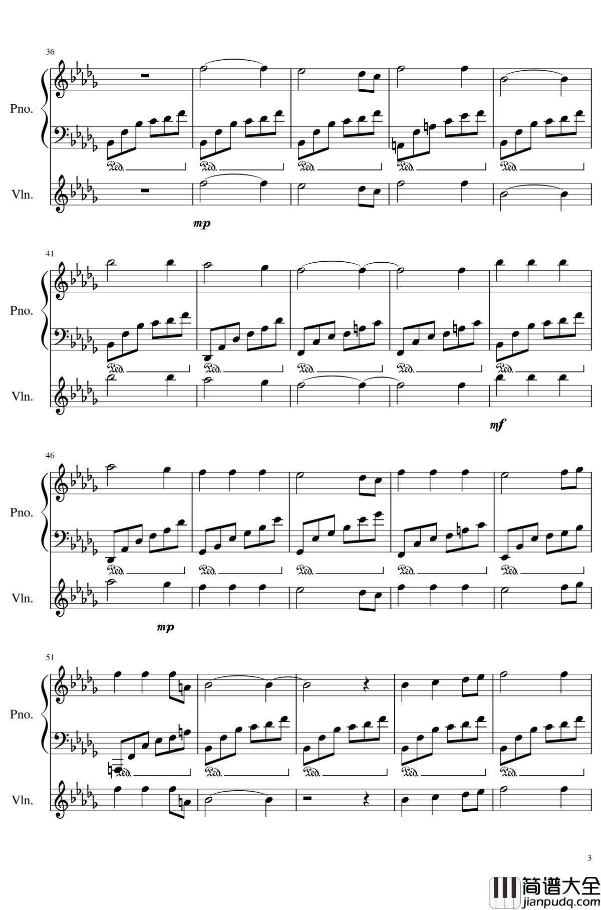 Op.2_2钢琴谱_黎明_SunnyAK47