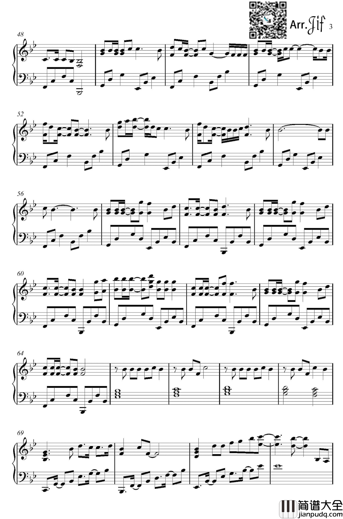 Way_Back_Home钢琴谱_回家的路_Shaun_Reynolds