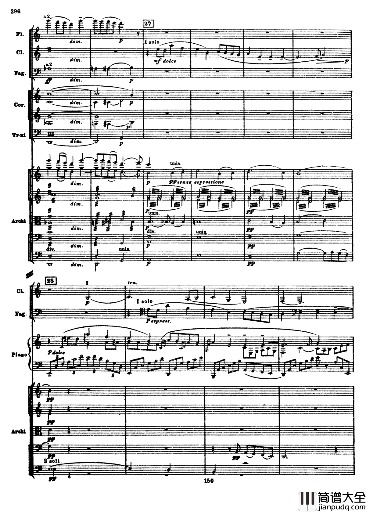 普罗科菲耶夫第三钢琴协奏曲钢琴谱_总谱_普罗科非耶夫