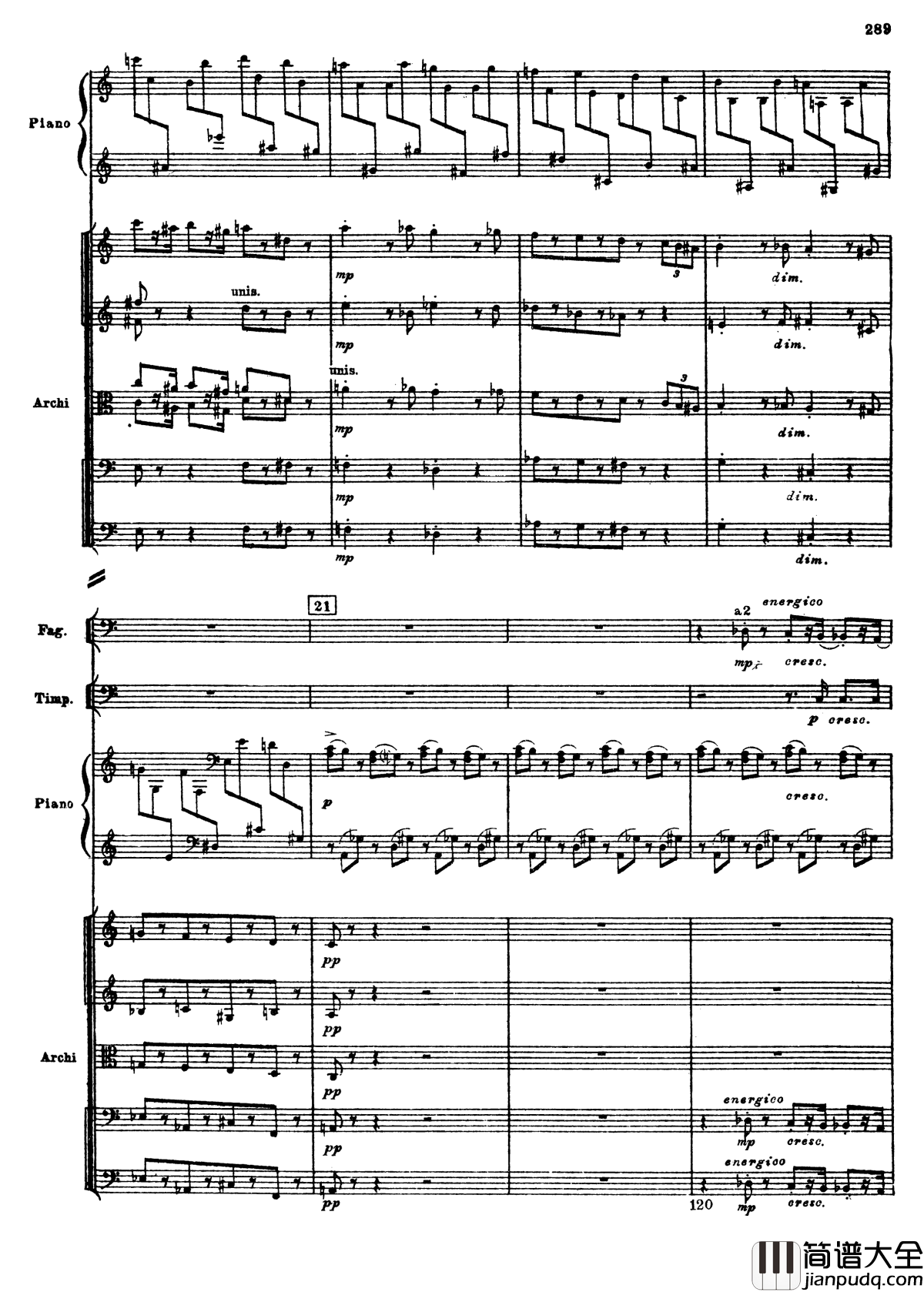 普罗科菲耶夫第三钢琴协奏曲钢琴谱_总谱_普罗科非耶夫