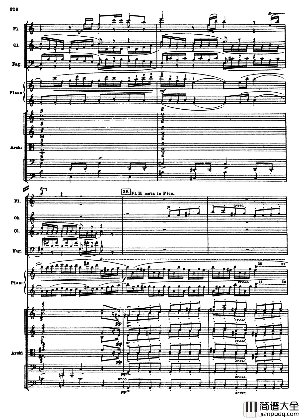 普罗科菲耶夫第三钢琴协奏曲钢琴谱_总谱_普罗科非耶夫