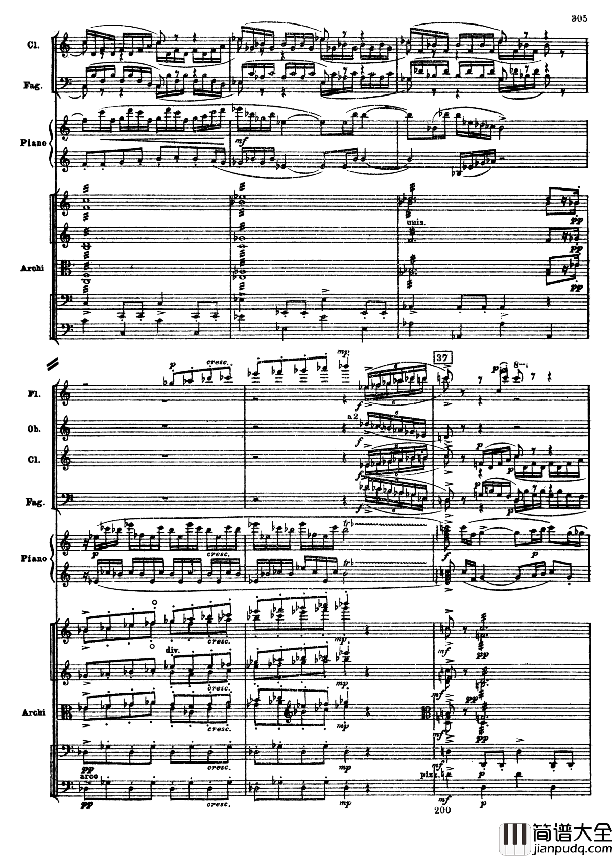 普罗科菲耶夫第三钢琴协奏曲钢琴谱_总谱_普罗科非耶夫