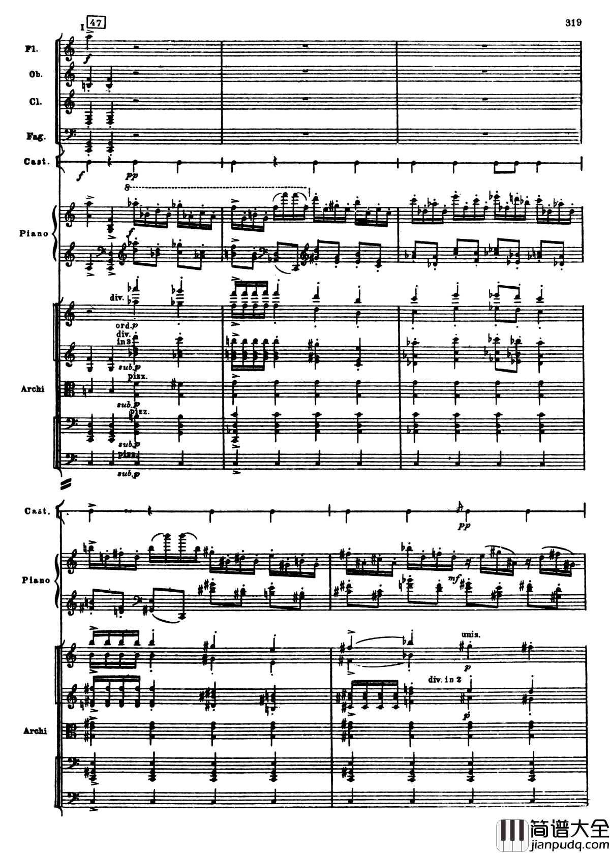 普罗科菲耶夫第三钢琴协奏曲钢琴谱_总谱_普罗科非耶夫