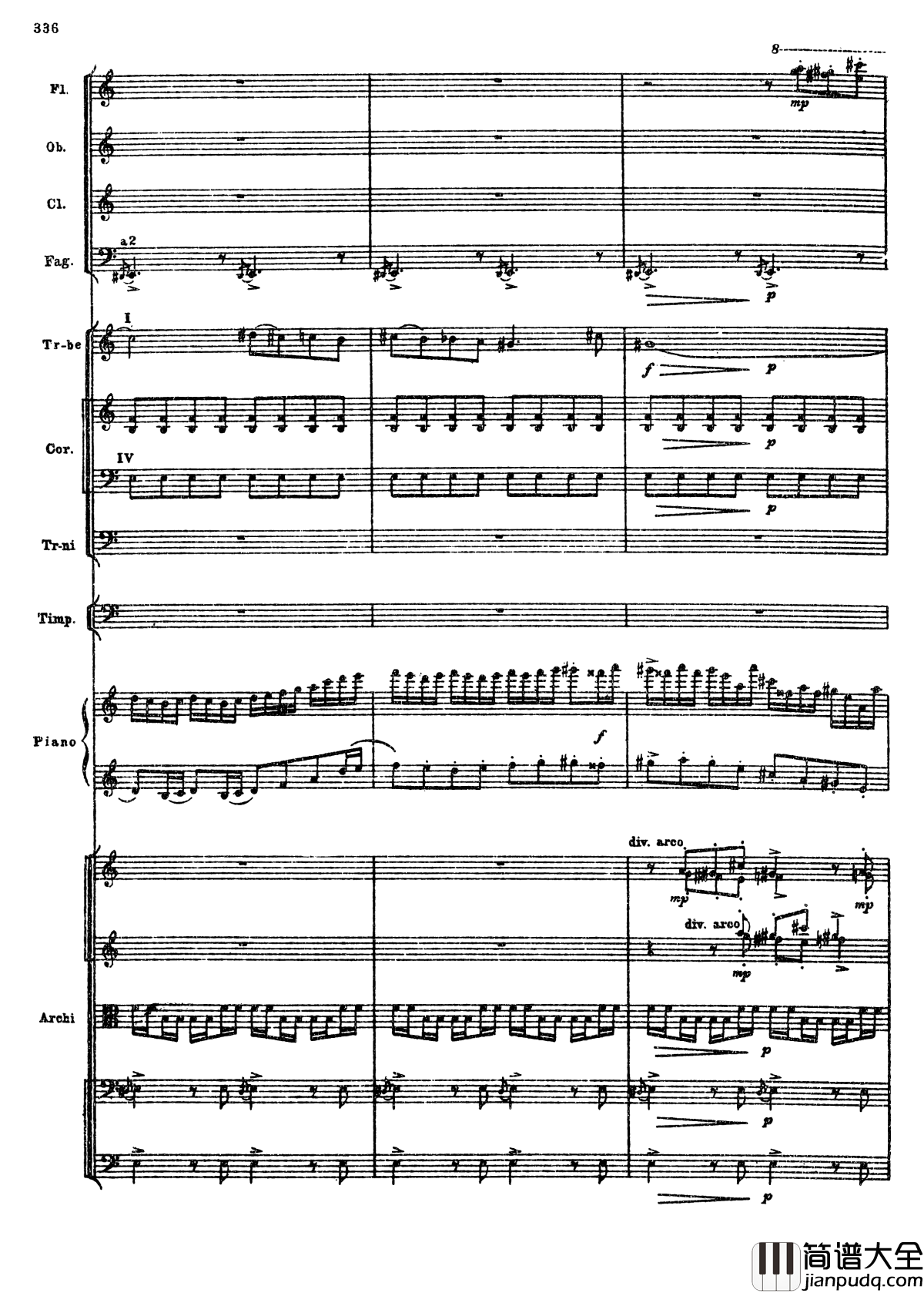 普罗科菲耶夫第三钢琴协奏曲钢琴谱_总谱_普罗科非耶夫