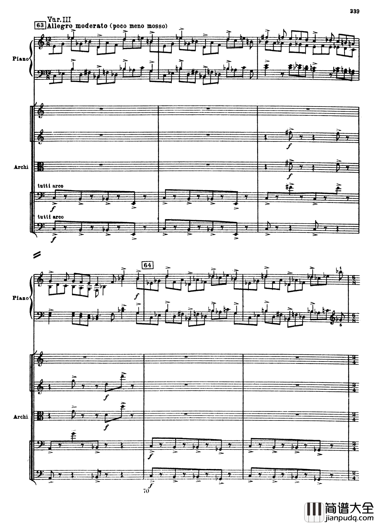 普罗科菲耶夫第三钢琴协奏曲钢琴谱_总谱_普罗科非耶夫