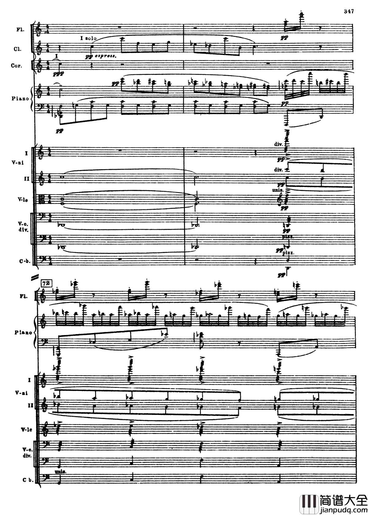 普罗科菲耶夫第三钢琴协奏曲钢琴谱_总谱_普罗科非耶夫