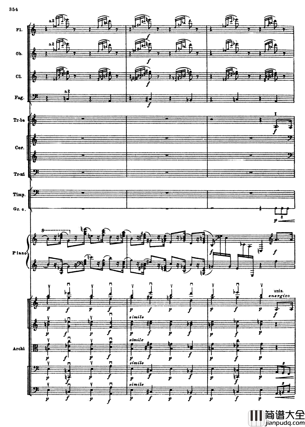 普罗科菲耶夫第三钢琴协奏曲钢琴谱_总谱_普罗科非耶夫