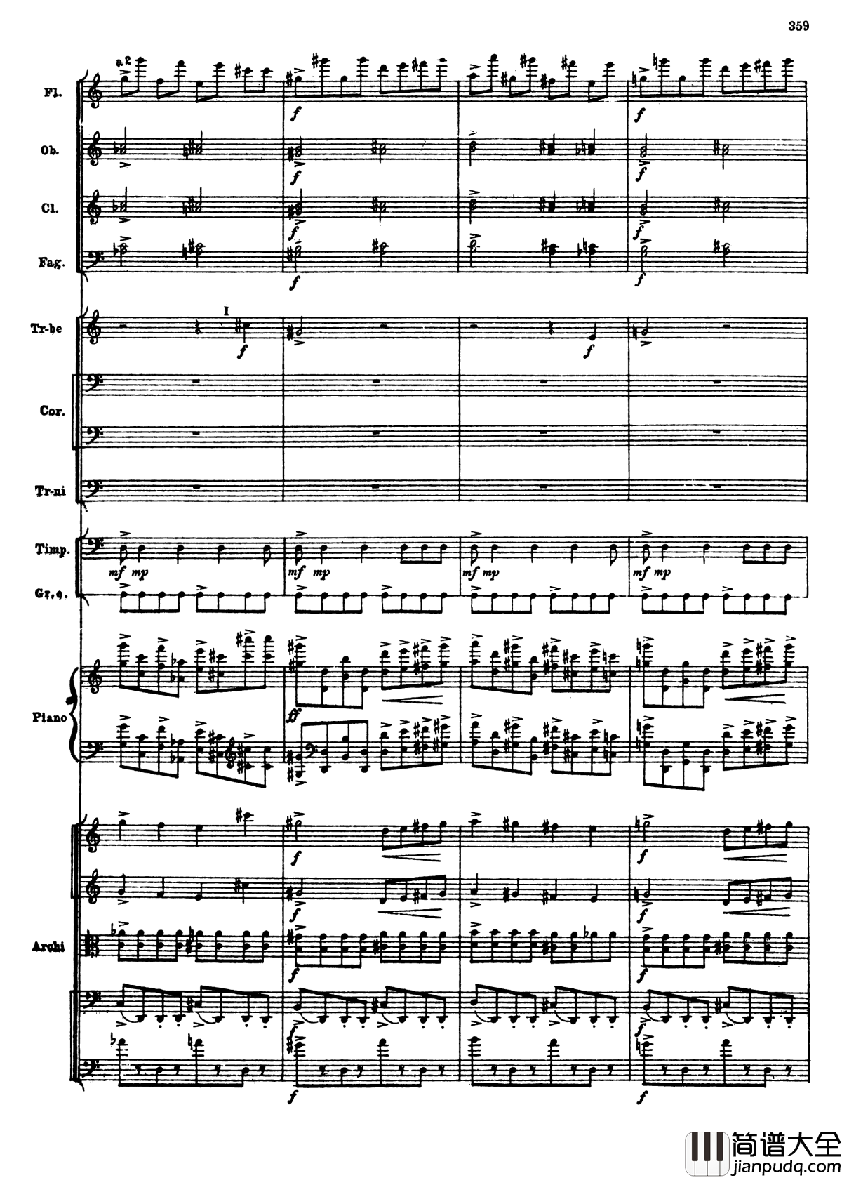 普罗科菲耶夫第三钢琴协奏曲钢琴谱_总谱_普罗科非耶夫