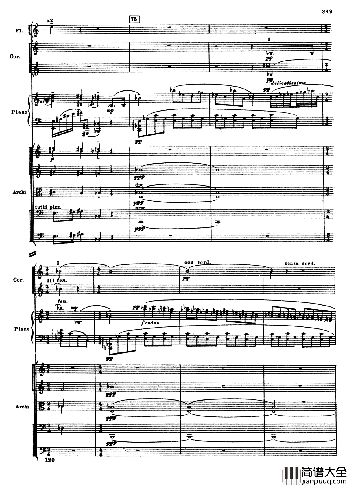 普罗科菲耶夫第三钢琴协奏曲钢琴谱_总谱_普罗科非耶夫