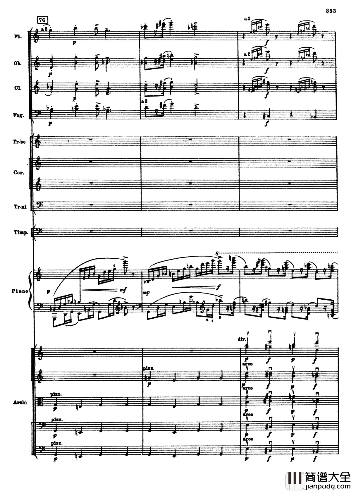 普罗科菲耶夫第三钢琴协奏曲钢琴谱_总谱_普罗科非耶夫