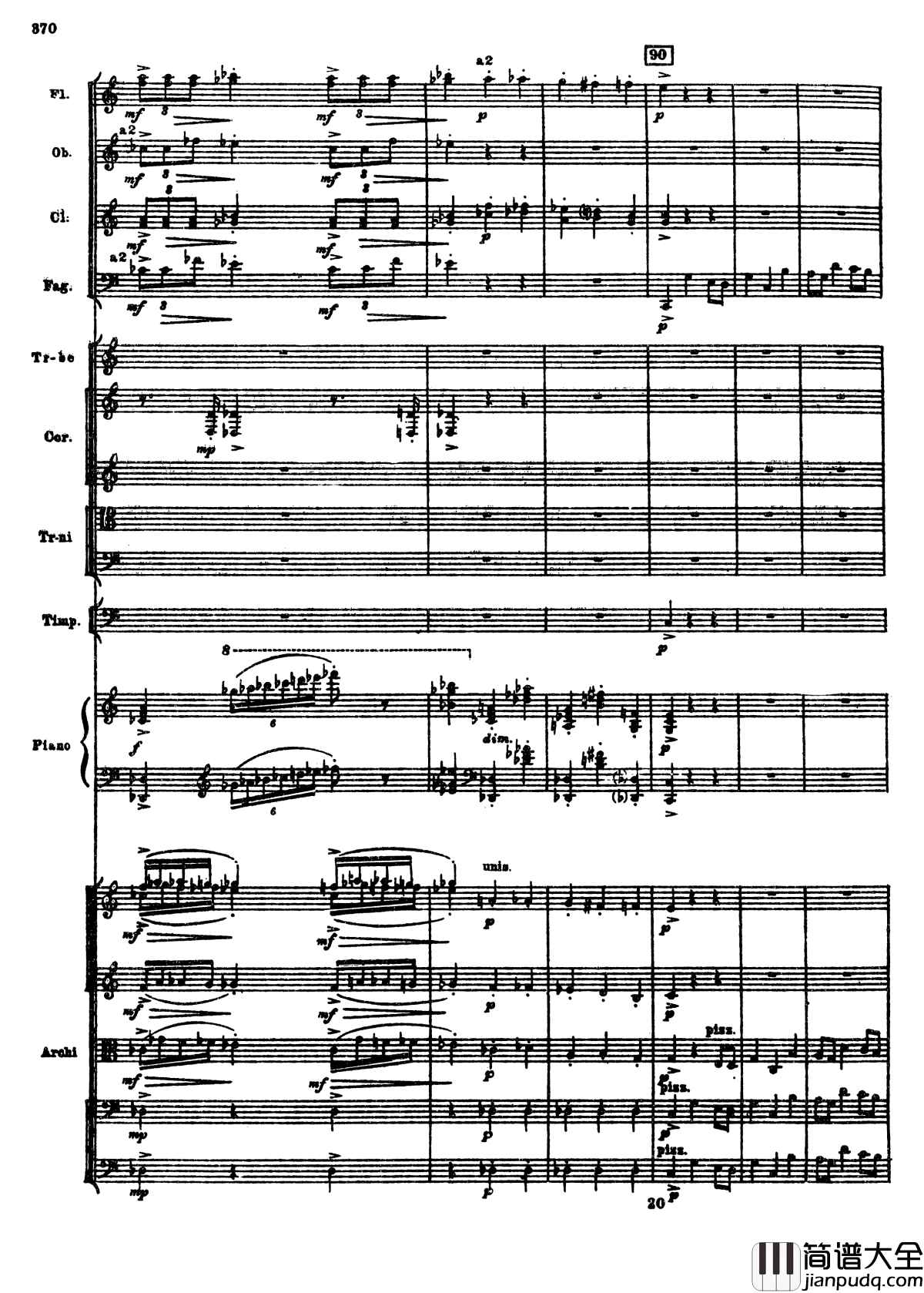 普罗科菲耶夫第三钢琴协奏曲钢琴谱_总谱_普罗科非耶夫