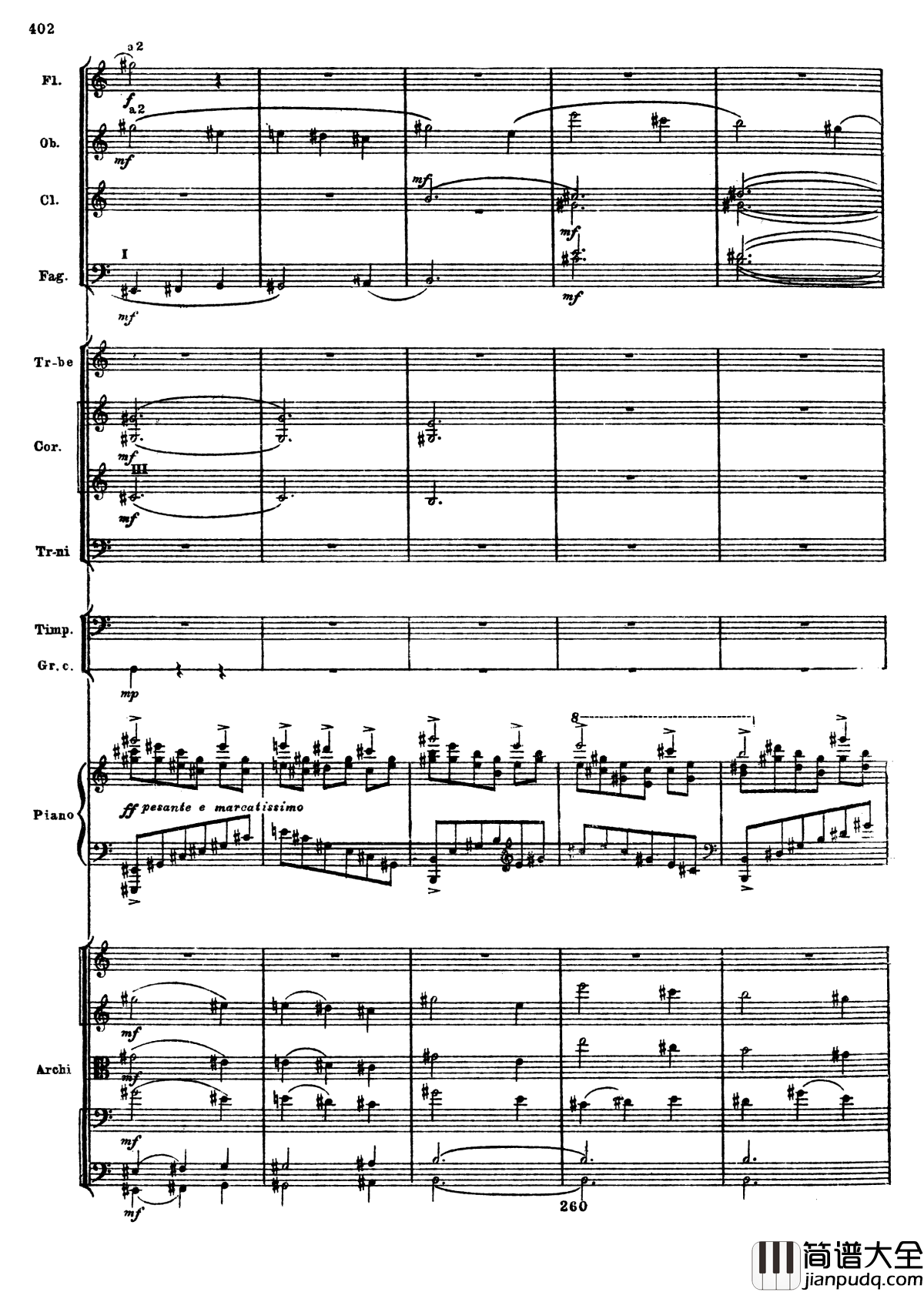 普罗科菲耶夫第三钢琴协奏曲钢琴谱_总谱_普罗科非耶夫