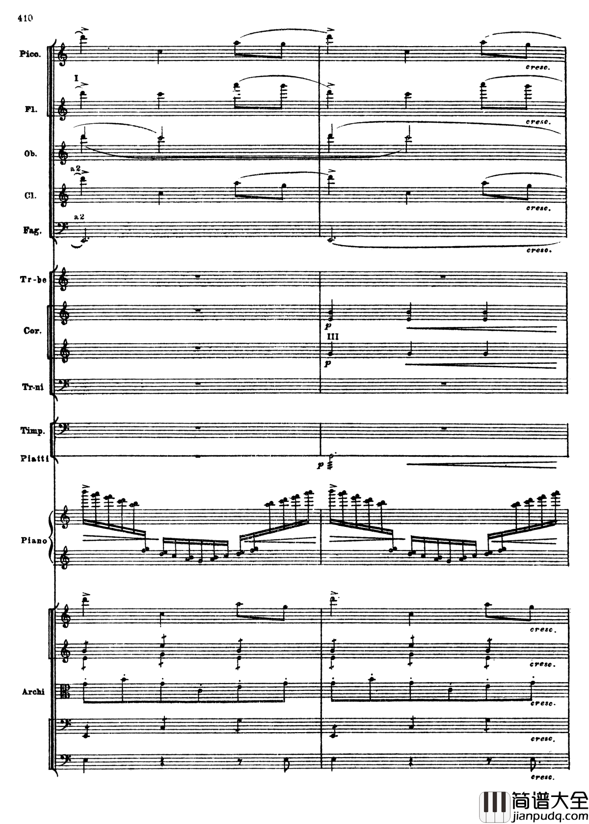 普罗科菲耶夫第三钢琴协奏曲钢琴谱_总谱_普罗科非耶夫