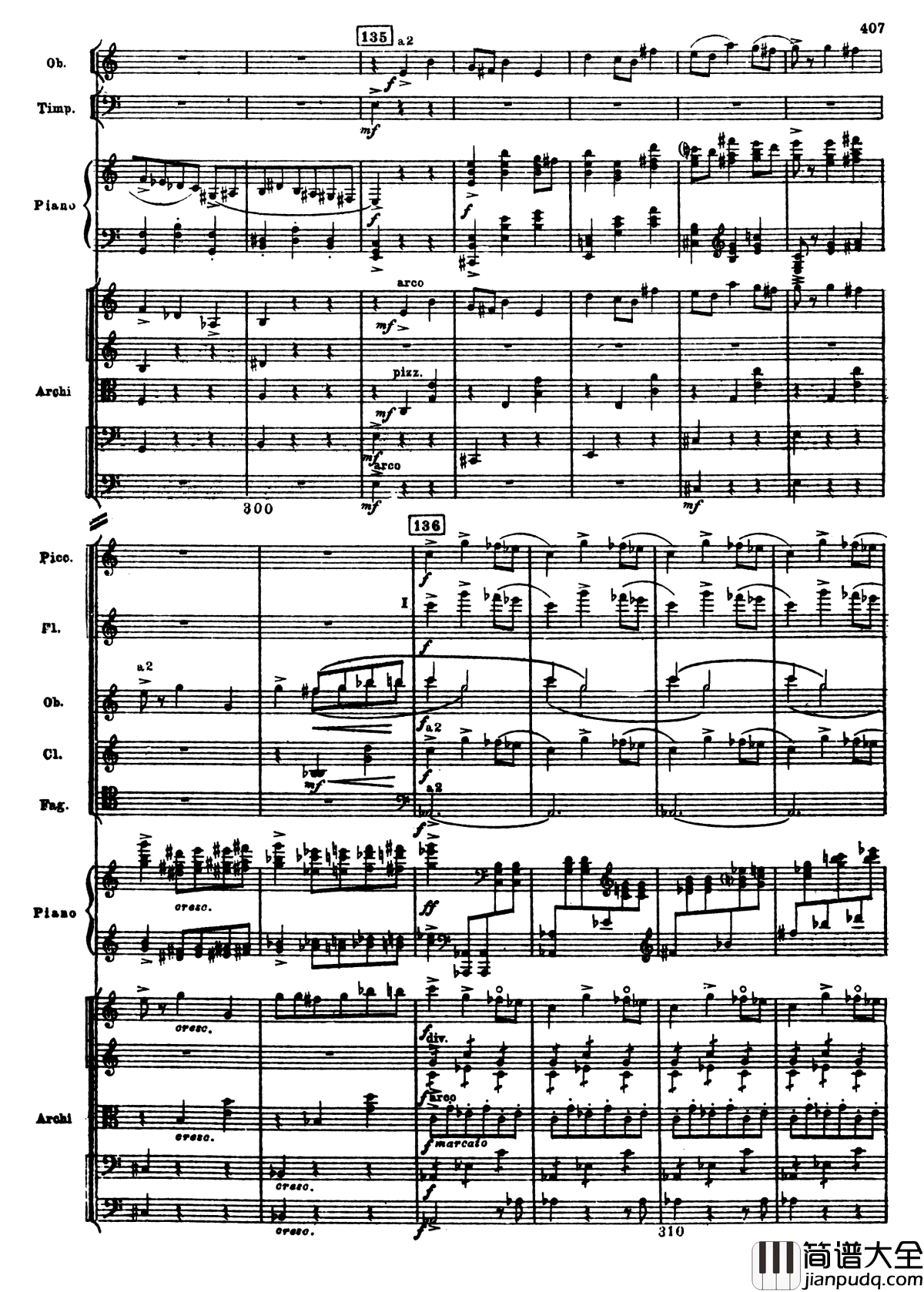 普罗科菲耶夫第三钢琴协奏曲钢琴谱_总谱_普罗科非耶夫