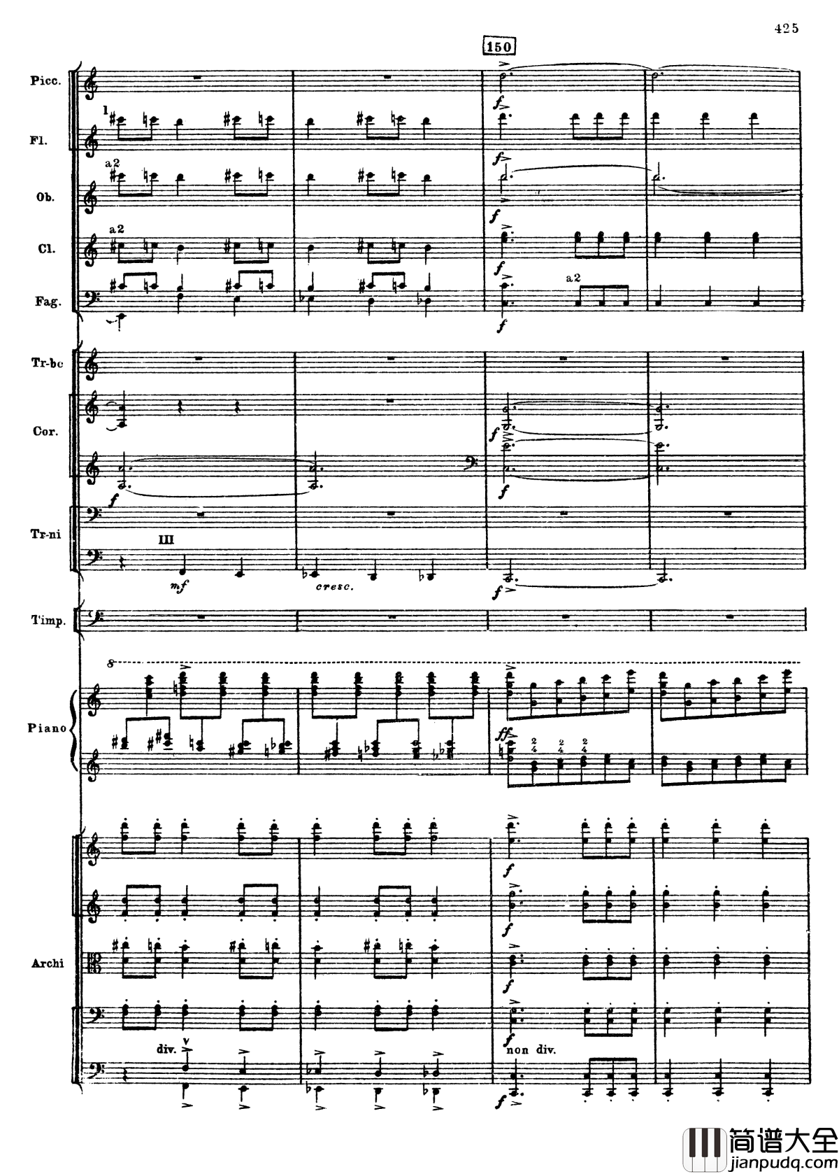 普罗科菲耶夫第三钢琴协奏曲钢琴谱_总谱_普罗科非耶夫