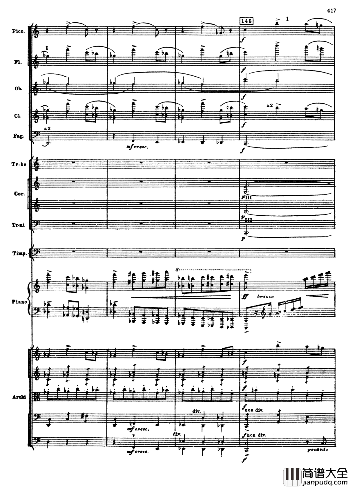 普罗科菲耶夫第三钢琴协奏曲钢琴谱_总谱_普罗科非耶夫