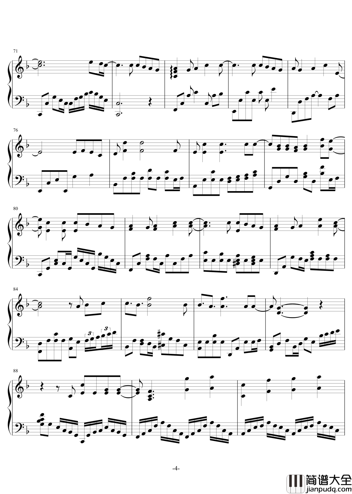 我的宣言钢琴谱_周柏豪